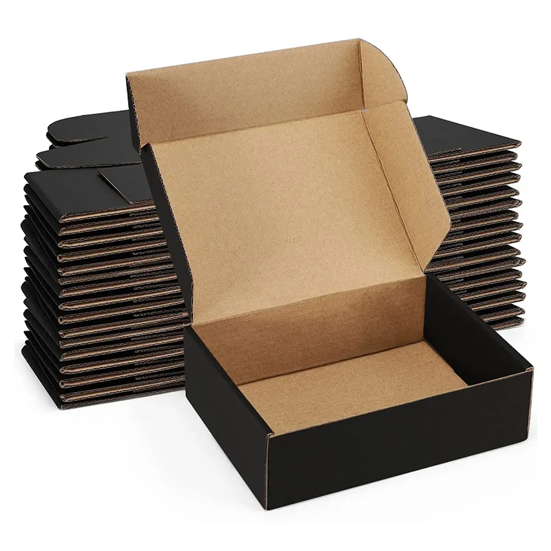 Svart Kraft Mailer Shipping Box