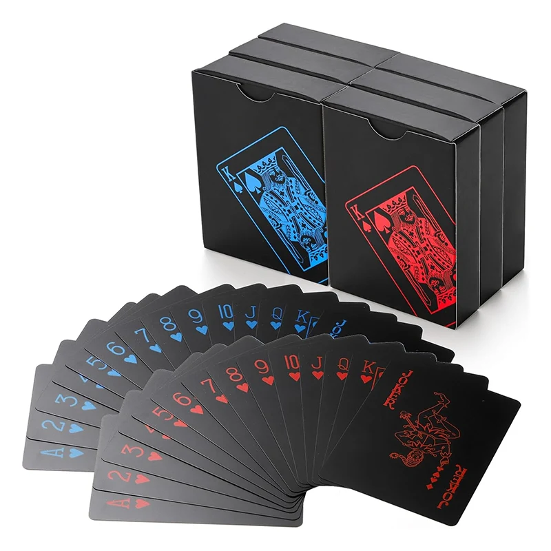 PVC Poker Black Spillekort
