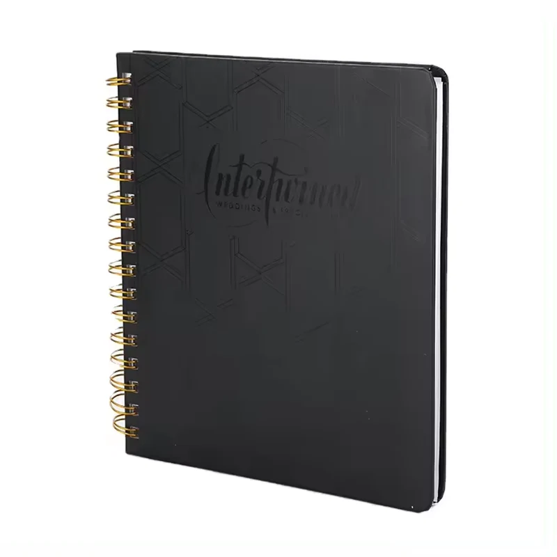 Udatert Wide Ruled Spiral Notebook